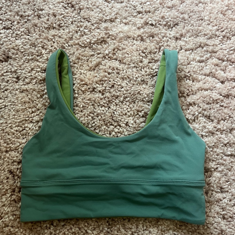 lululemon athletica Reversible Green Sports Bra
